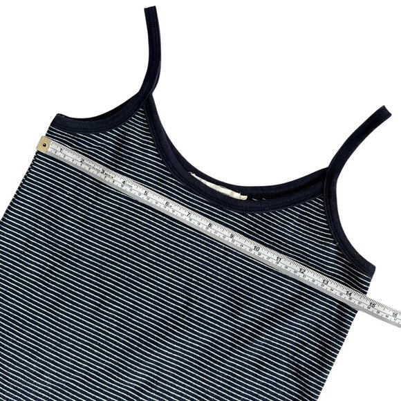 Nothing Written Womens Stripe Cotton Cami Tank Top Navy Size Medium Minimalist - Picture 5 of 6